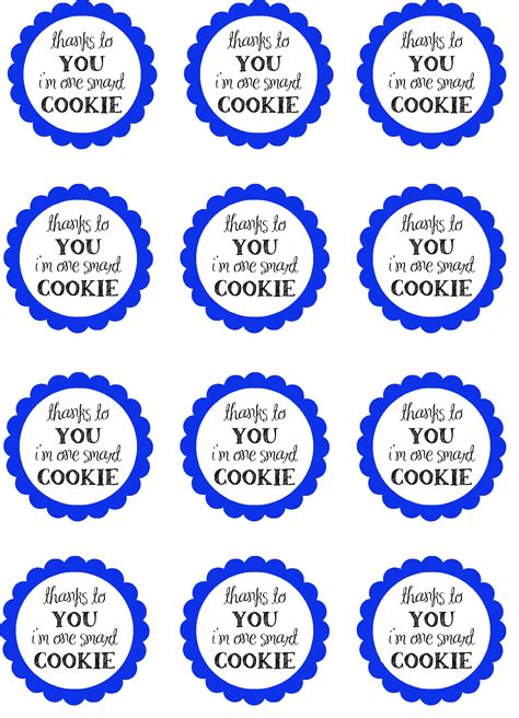 Printable Cookie Appreciation Sayings